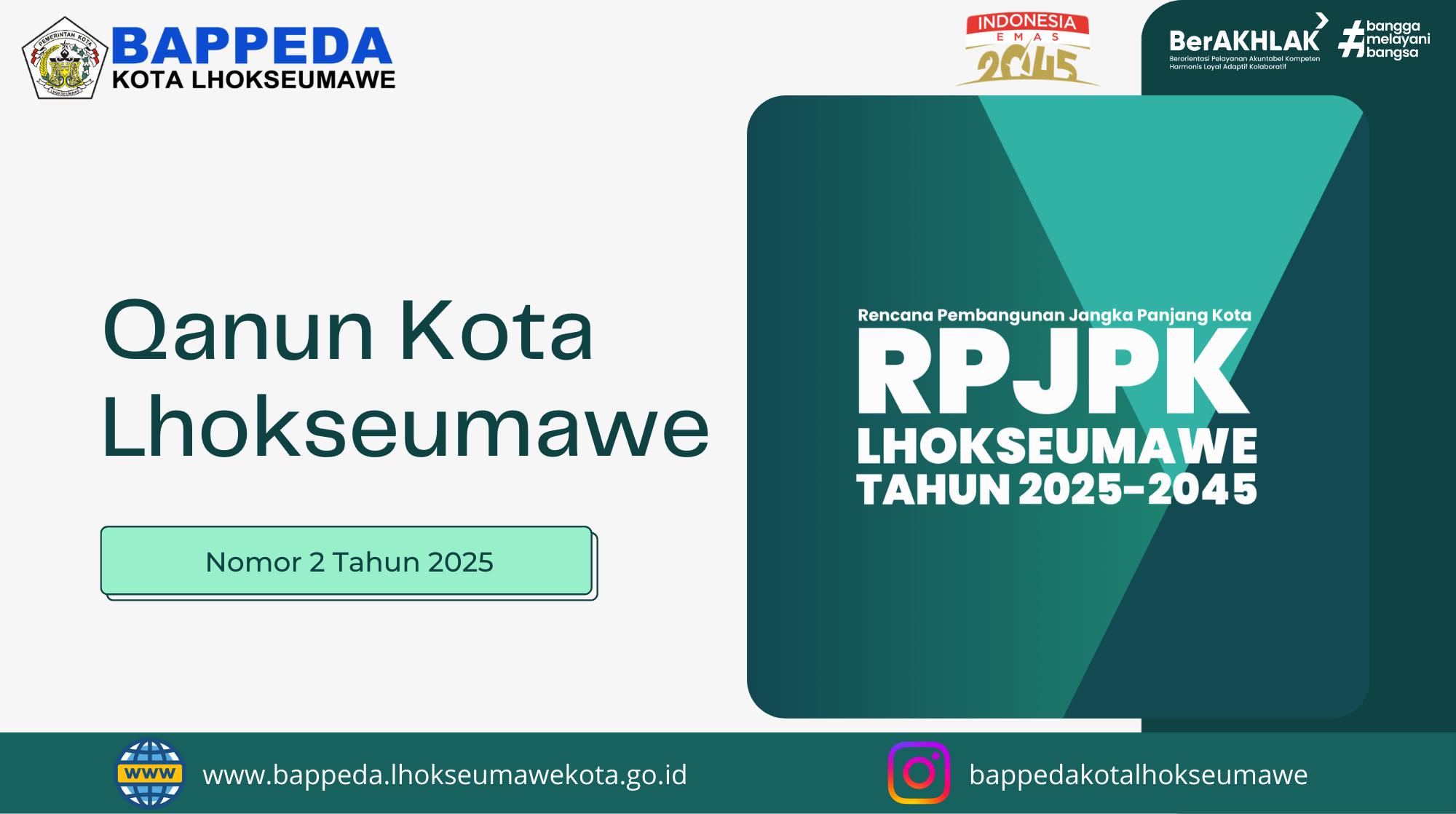 RPJPK Lhokseumawe Tahun 2025-2045